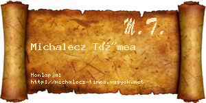 Michalecz Tímea névjegykártya