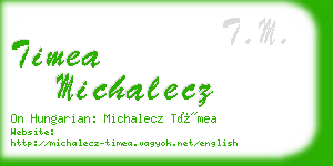 timea michalecz business card
